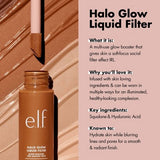 e.l.f. Halo Glow Liquid Filter Highlighter 6.5 Deep 1.06 fl oz - New