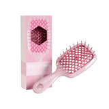 UNbrush Mini Pastel Detangling Hair Brush Peony Light Pink - New