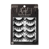 KISS Products Lash Couture Matte Black False Eyelashes Matte Cheviot 8ct - New