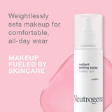 Neutrogena Healthy Skin Radiant Makeup Setting Spray with Antioxidants & Peptides 3.4 fl oz - Imperfect Container