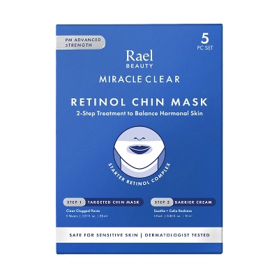 Rael Beauty Miracle Clear Retinol Chin Masks 5ct - New