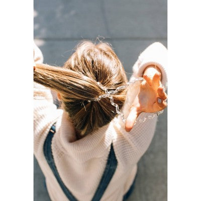 TELETIES Elastics Crystal Clear Large/3ct - New