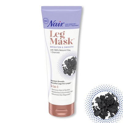 Nair Hair Remover Beauty Treatment Charcoal Clay Leg Mask 8.0oz - New