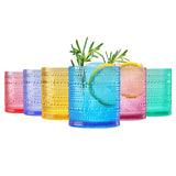 Madrid Acrylic Lowball Hobnail Glassware, Set of 6