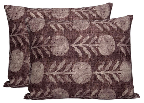 Zinnia Pillow Cover in Berry, McLaurin + Piercy Textiles