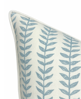 Willow Floral Linen Pillow Cover in Blue, Merika Meyer Textiles