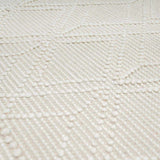Ramsbury Beige Trellis Wool Rug