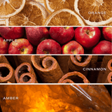 Mulled Cider Soy Candle - Clear Jar - 9 oz