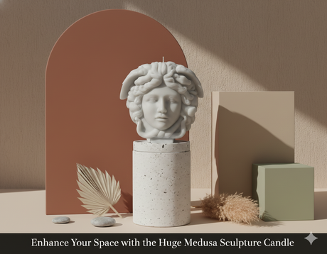 Medusa Sculpture Candle – Luxury Art Candle
