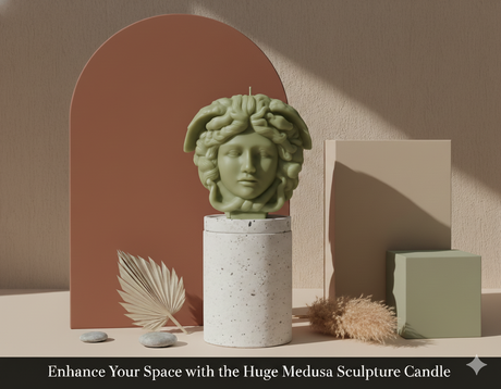 Medusa Sculpture Candle – Luxury Art Candle