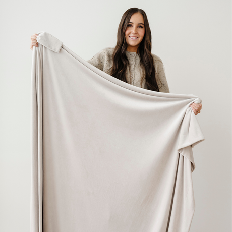 Minky Stretch Throw Blankets