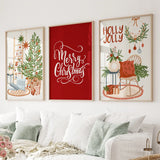 Winter Scene Print Xmas Wall Decor Poster Art