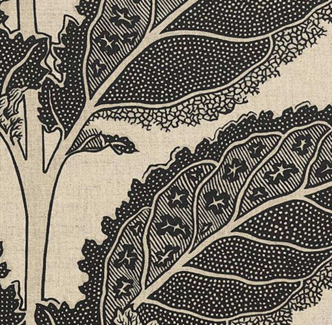 Lacinato Pillow Cover in Basalt Black