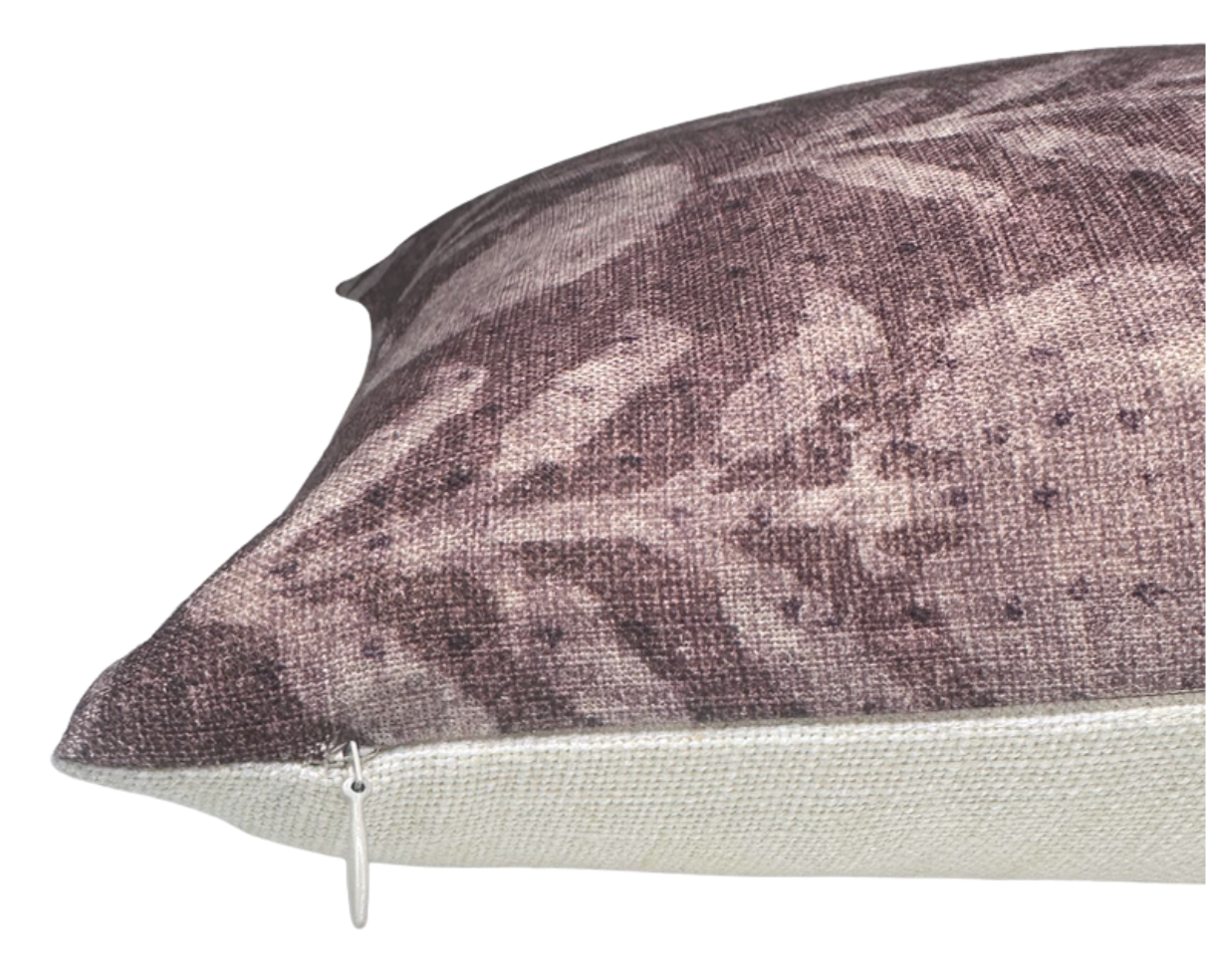 Zinnia Pillow Cover in Berry, McLaurin + Piercy Textiles