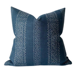 Miguel Pillow Cover in Indigo, McLaurin + Piercy Textiles