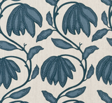 Desert Floral Pillow Cover in Mineral Blue