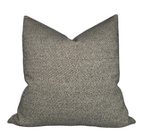 Nubby Woven Pillow Cover in Charcoal