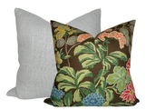 Meadow Floral Pillow Cover in Brown