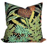 Protea Performance Pillow Cover in Black