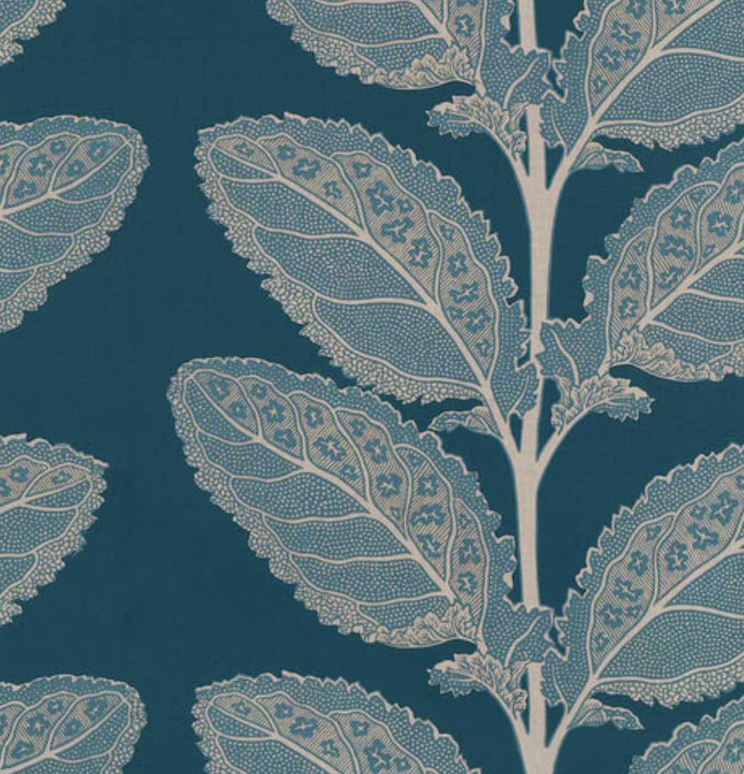 Lacinato Pillow Cover in Mineral Blue