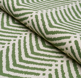 La Jolla Pillow Cover in Verde Green, Schumacher Textiles