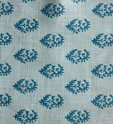 Rajmata Pillow Cover in Blue/Blue, Peter Dunham Textiles