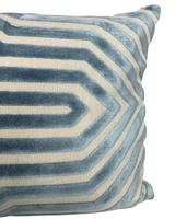 Vanderbilt Velvet Pillow Cover in Marine, Schumacher Textiles