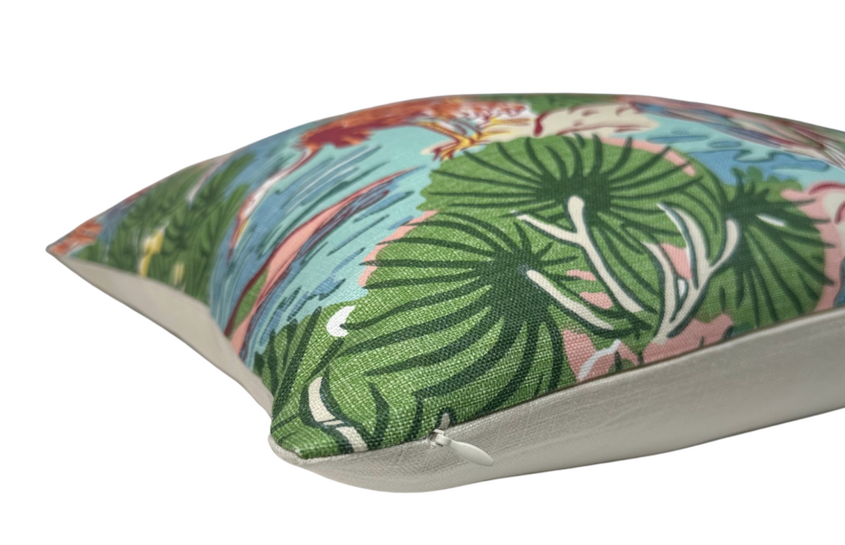 Pagoda Pillow Cover in Coral