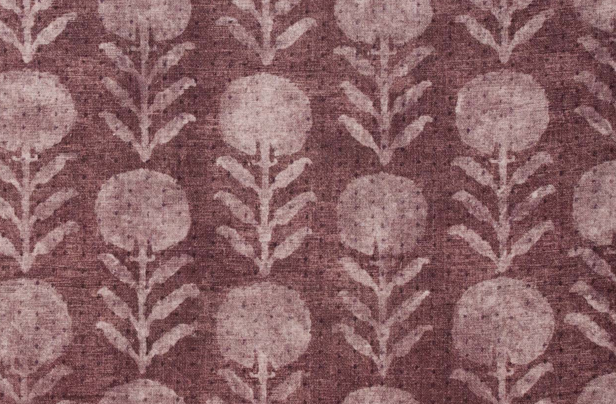 Zinnia Pillow Cover in Berry, McLaurin + Piercy Textiles