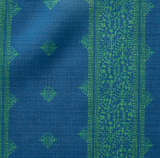 Peter Dunham Fez Pillow Cover in Green Indigo, Indoor Outdoor Pillow