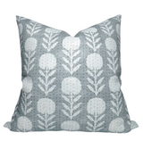 Zinnia Pillow Cover in Mineral, McLaurin + Piercy Textiles