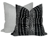 Thibaut Cape Town Pillow Cover in Black