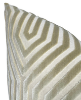 Vanderbilt Pillow Cover in Greige, Schumacher Textiles