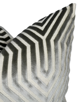 Vanderbilt Pillow Cover in Dove Grey, Schumacher Textiles