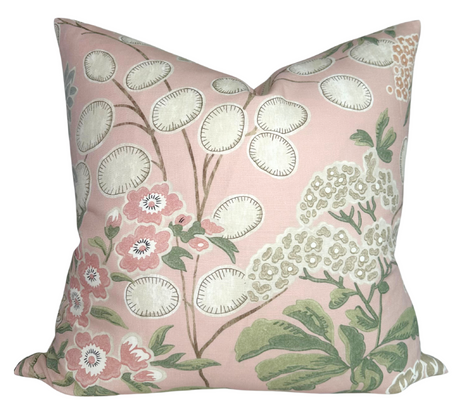 Meadow Floral Pillow Cover in Blush