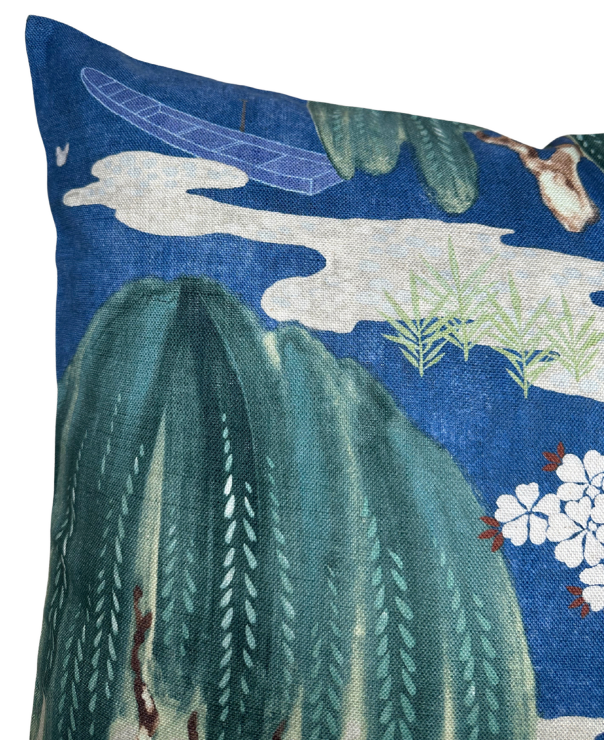Willow Tree Pillow Cover in Navy