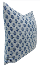 Rajmata Woven Pillow Cover in Blue, Indoor/Outdoor Pillows, Peter Dunham Textiles