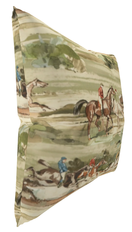 Morning Gallop Pillow Cover in Antique Green