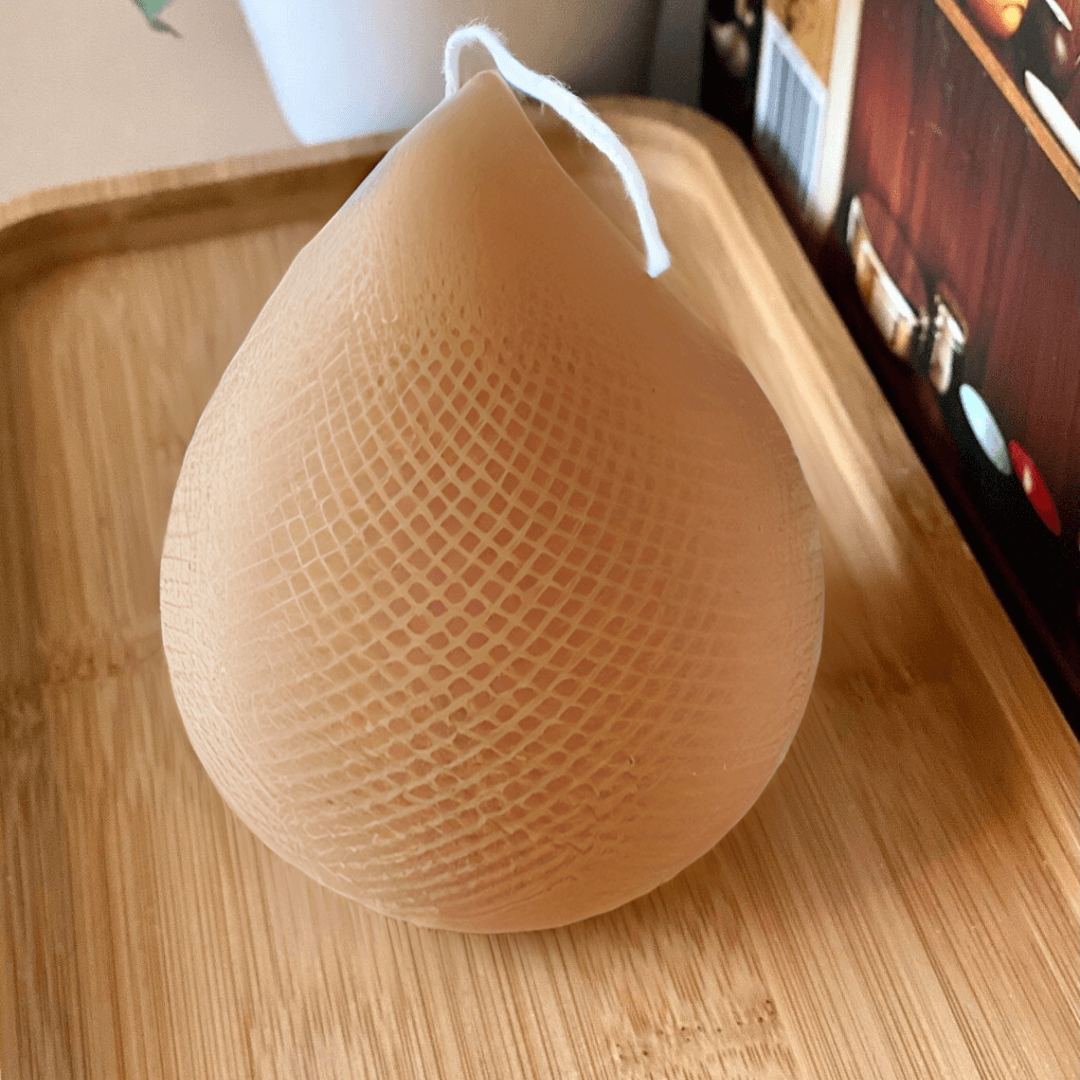 Elegant Teardrop Handmade Candle