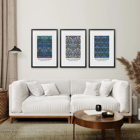 Trendy Neutral Art Set of 3 William Morris Decor
