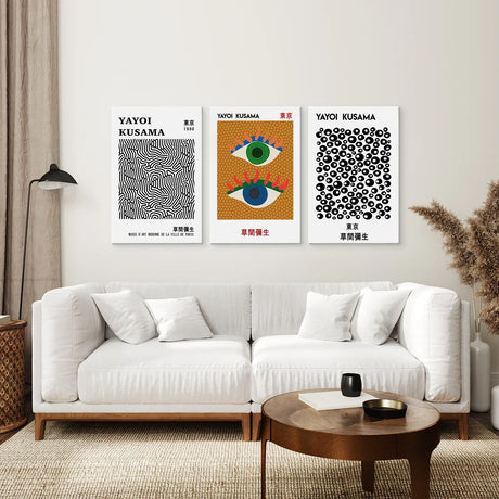 Japanese Yayoi Kusama Famous Wall Art Decor
