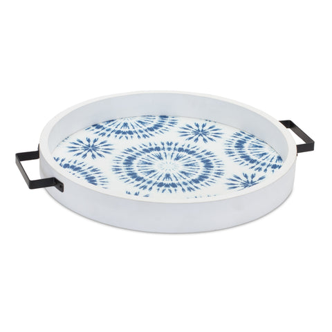 Round-Wooden-Tie-Dye-Design-Tray-(Set-of-2)-Decorative-Trays