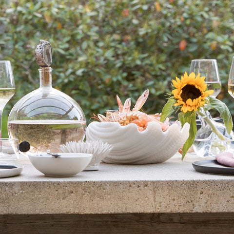 ByON-Large-Shell-Bowl,-White-Decorative-Bowls