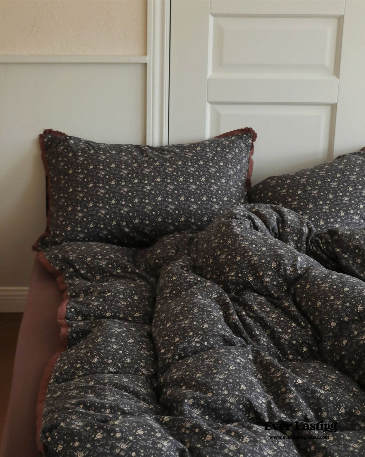 Anaya Rose French Vintage Bedding Set / Green + Brown