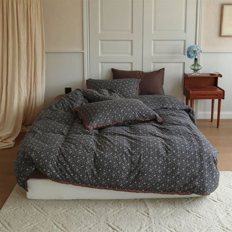 Anaya Rose French Vintage Bedding Set / Green + Brown