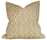 Audley Woven Pillow Cover in Sand, Schumacher Textiles