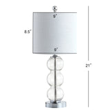 February Glass/Metal LED Table Lamp