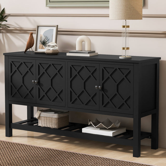 The-Polygonal-Geometric-Entryway-Table-with-Bottom-Shelf-Entryway-Tables