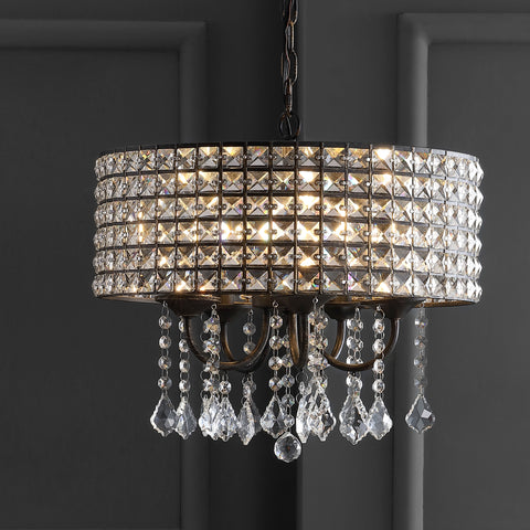 Metal/Crystal-Adjustable-LED-Drop-Chandelier-Chandelier