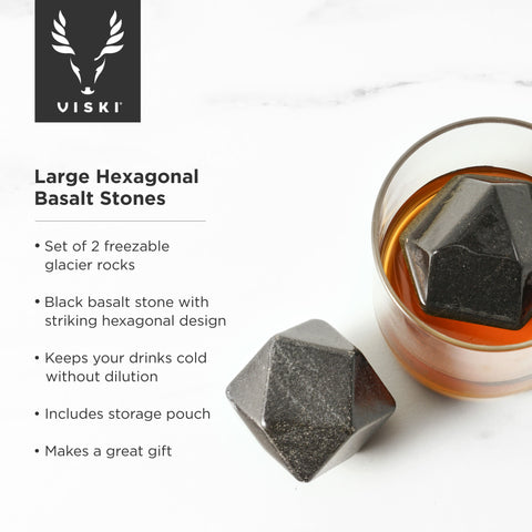 Large-Hexagonal-Basalt-Stones,-set-of-2-Wine-and-Bar-Tools